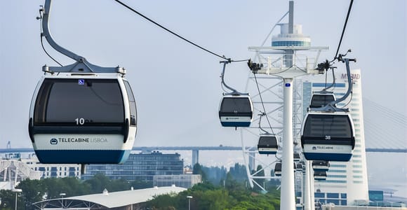 Lisbon: Nations Park Gondola Lift Cable Car Round Trip
