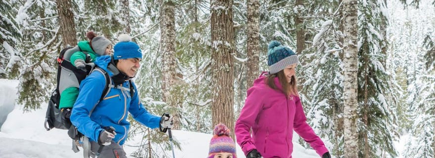 Hudiksvall : randonnée en raquettes avec guide et boisson chaude