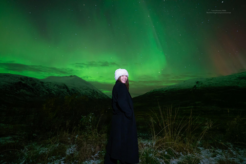 Tromsø:Northern Lights Tour with Photo and Suits.Local Guide Tromsø: Northern Lights Tour with Photos and Warm Suits