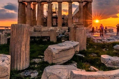 Semi-Private Cape Sounion Sunset Tour with Dinner Stop