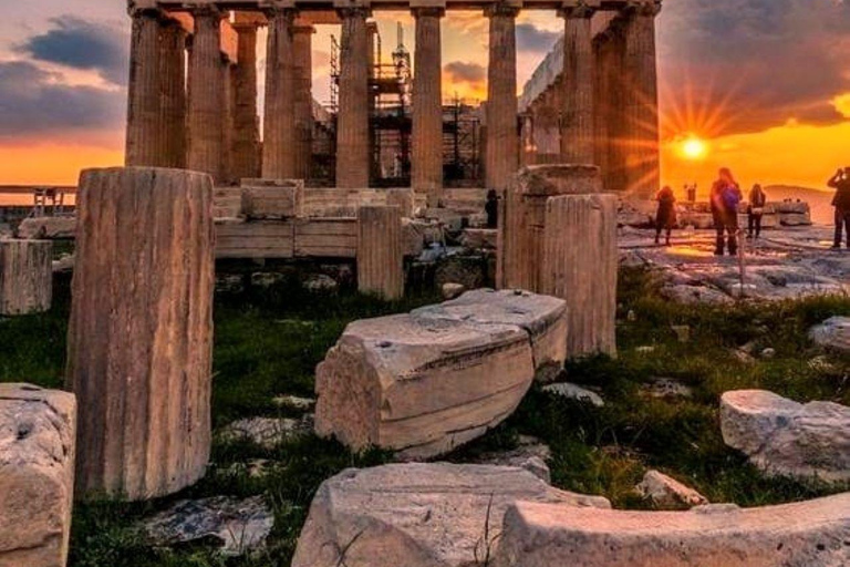 Semi-Private Cape Sounion Sunset Tour with Dinner Stop