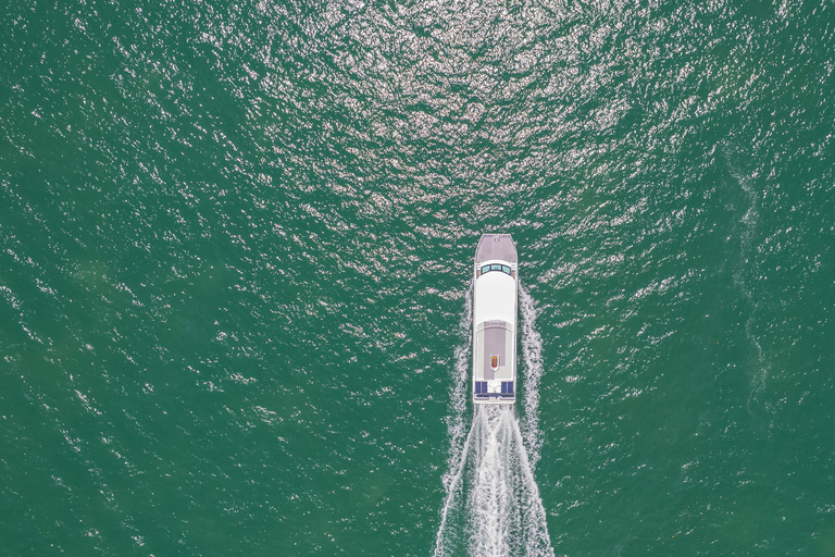 Phuket/Khao Lak: Premium Powercat to Phi Phi & Khai Islands Hotel pickup from Phuket