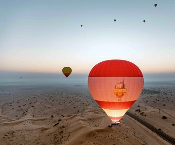 Dubai: Hot Air Balloon, Desert Safari, and Quad Biking Tour