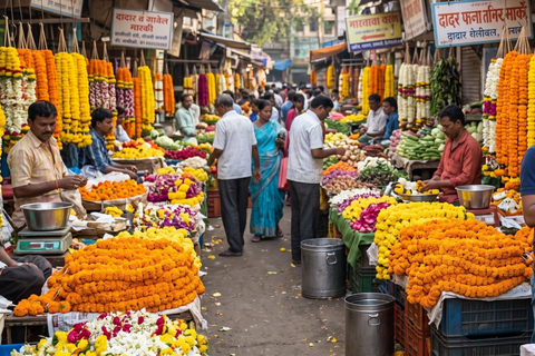 Morning Market tour of Mumbai: Flowers, Fish & Local Life Mumbai market tour + Irani Breakfast + Dharavi Slum Tour