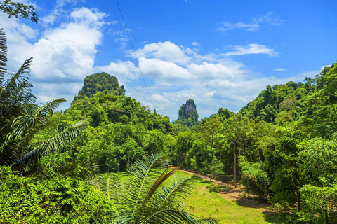 Krabi : Zipline, quad et escalade à la cordeJournée entière de zipline