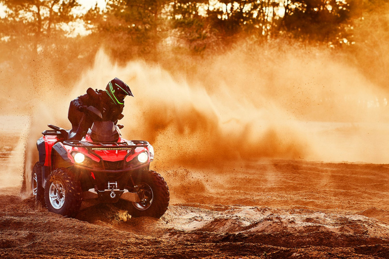 From Alanya: Hotel Pickup & Free Ride ATV Safari Adventure 1 quad for 2 people