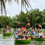 Hoi An: Eco Coconut Basket Boat Ride With Free Spinning Hoi An: Eco Coconut Basket Boat Ride With Free Spinning