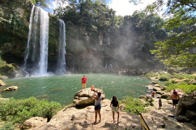 Von Palenque: Wasserfälle Misol-ha und Agua Azul.