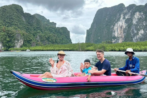 Phuket : sortie en bateau à longue queue privé dans la baie de Phang NgaPhuket : sortie privée en bateau à longue queue dans la baie de Phang Nga