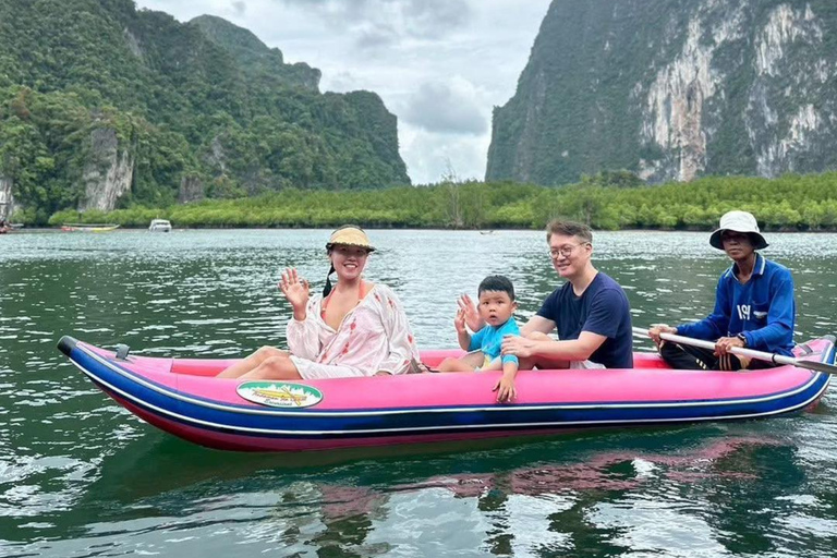 Phuket : sortie en bateau à longue queue privé dans la baie de Phang NgaPhuket : sortie privée en bateau à longue queue dans la baie de Phang Nga