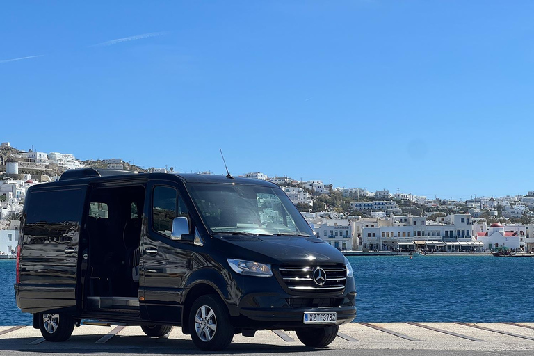 Explorez Mykonos avec style grâce à un mini-van de luxe2 à 4 passagers