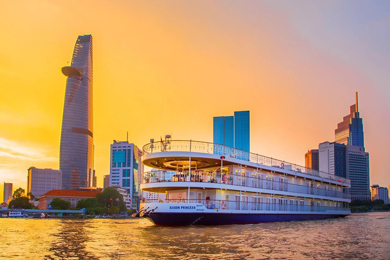 Romantic Saigon Dinner On Cruise Tour With Private Table Shared Table On The Cruise & Without Pick-Up and Drop Off