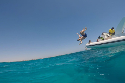 Hurghada : Bateau rapide privé pour les îles d'Abu Minqar sur le banc de sable