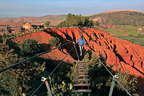 Zip Line i Marrakech: Zip Line i Atlasbergen &amp; BerberbyarZip-Line i Atlasbergen och berberbyar