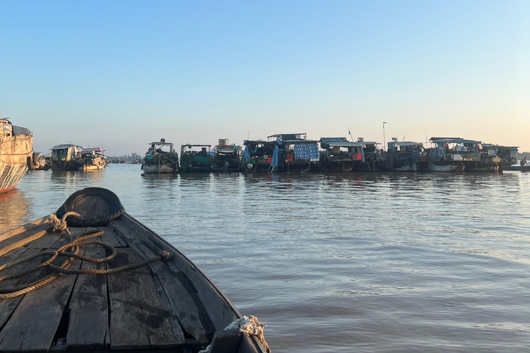 Flytande marknad, blomsterby Autentisk Mekong Delta-resa