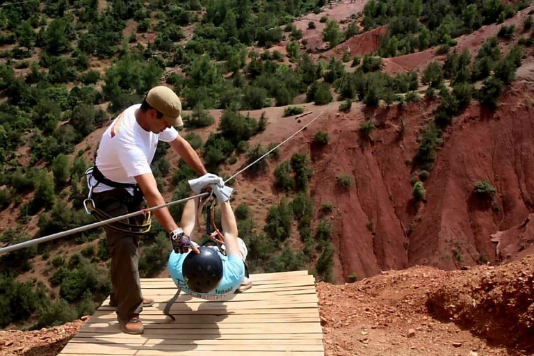 Marrakech : Aventures en tyrolienne et sur les ponts dans les montagnes de l&#039;Atlas