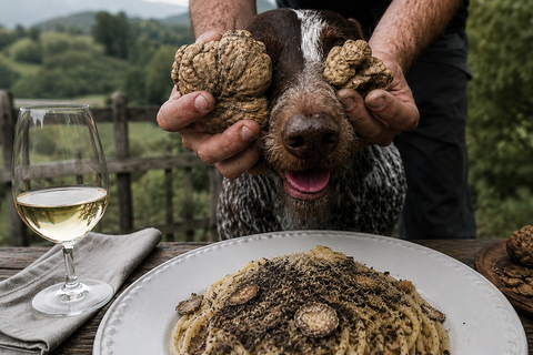 45 min from Milano/Genova: Truffle Hunting + Trattoria Lunch