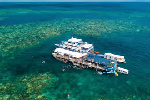 Cairns: Outer Great Barrier Reef Pontoon with Activities