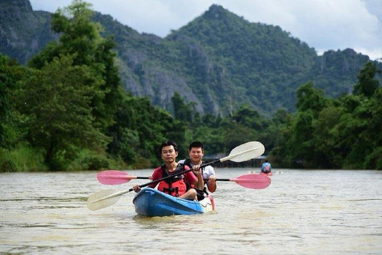 Vang Vieng: Water Cave Tubing & Nam Song River Kayaking Tour