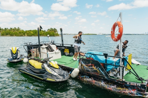 Miami: Moto acuática y paseo en barco por la bahía60-Minutos con 2 motos acuáticas para 4 personas: Todas las tasas incluidas