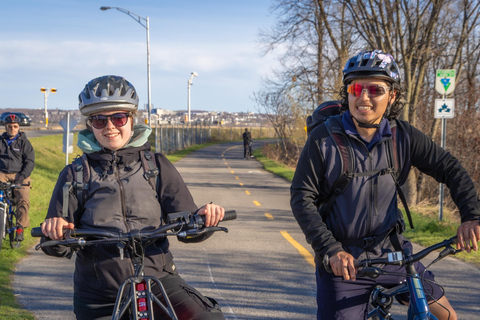 QuebecCity:ebike tours ,parks,public market and microbrewry