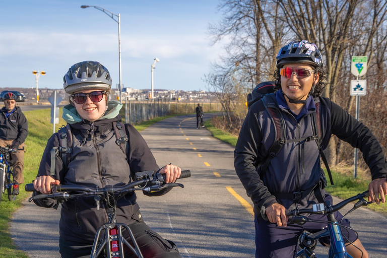 QuebecCity:ebike tours ,parks,public market and microbrewry