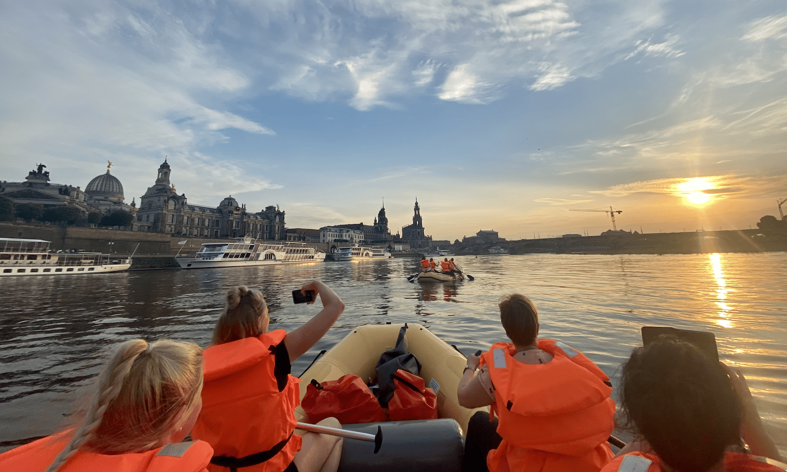 Dresden: Bootstour im Schlauchboot durch die Altstadt