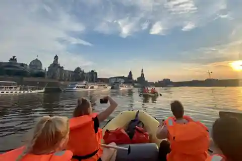 Dresden: Stöveltur i Schlauchboot genom Dresdens Altstadt