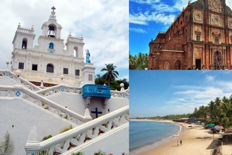 Goa: Baga Beach en de basiliek van Bom Jesus Hoogtepunten Tour