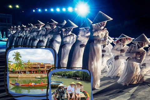 From Da Nang: Basket Boat, Old Town & Hoi An Memories Show Basket Boat, Hoi An and Memories show | Only 7s private car