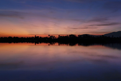 Countryside: Pepper Farm, Lake, Salt field Reflection Sunset
