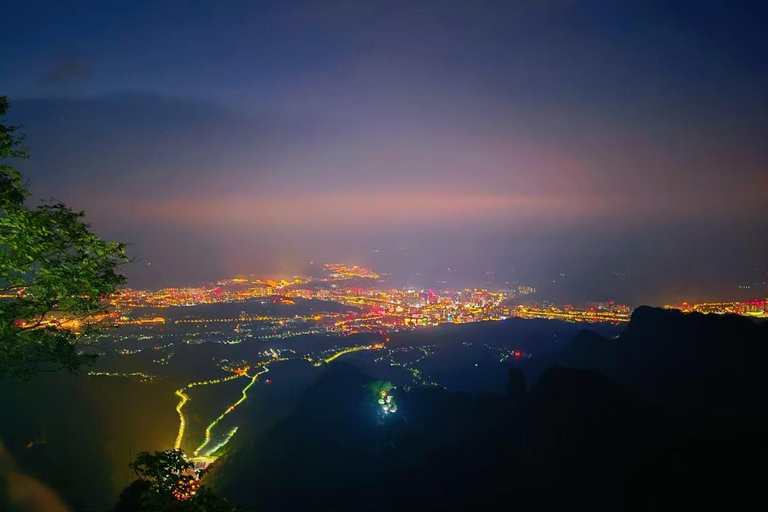 Zhangjiajie: Tianmen Mountain Day, Night Ticket & Guide Map Line A + Tianmen Cave Escalator