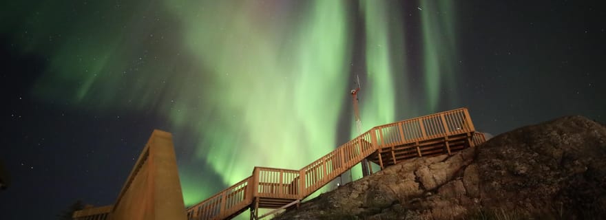 Yellowknife : excursion en bus à la recherche des aurores boréales