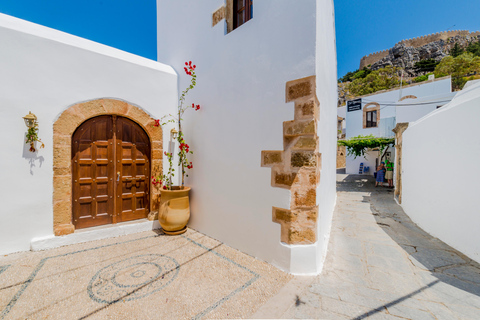 Rhodes: Boat trip to Lindos with Swimming Stops Boat Tickets (meeting point)