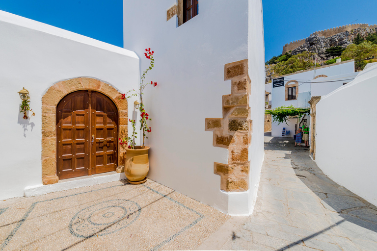 Rhodes: Boat trip to Lindos with Swimming Stops Boat Tickets (meeting point)