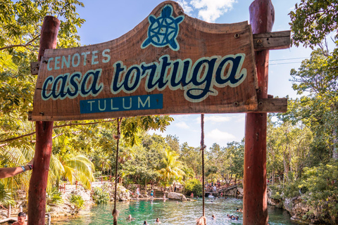 Tour Tulum, cenote Casa Tortuga and Madre naturaleza statue Tulum cenote tortugas