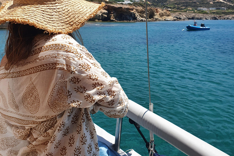 Antiparos & Despotiko Kaiki Cruise — Coves, Swim & BBQ