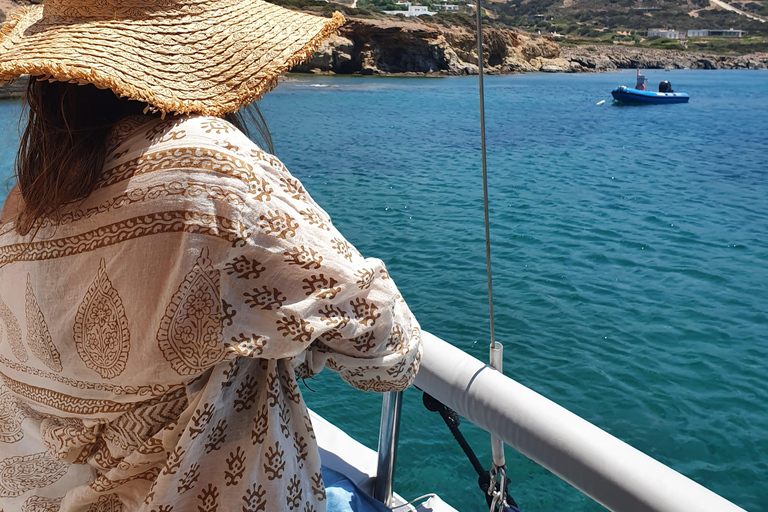 Antiparos & Despotiko Kaiki Cruise — Coves, Swim & BBQ
