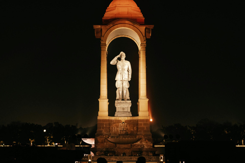 德里：私人导游陪同的城市夜游之旅（专车服务）德里：傍晚城市观光游，专属导游陪同，私人专车服务