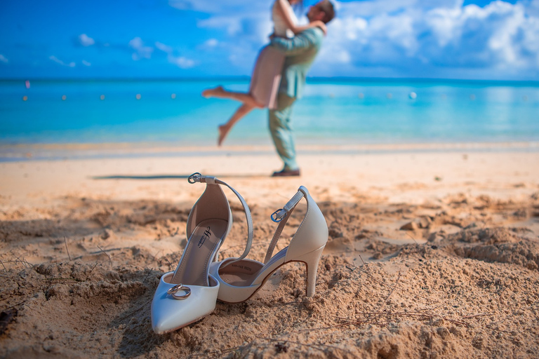 Professionelles Fotoshooting am Mont Choisy Strand - Mauritius