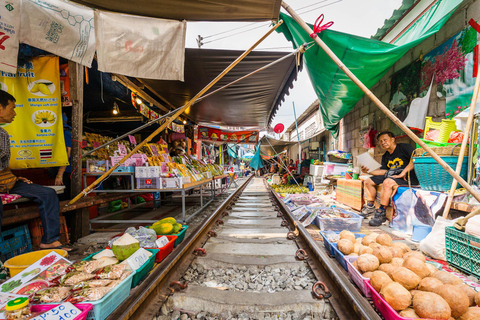 From Bangkok: Maeklong Railway and Floating Market Day Tour