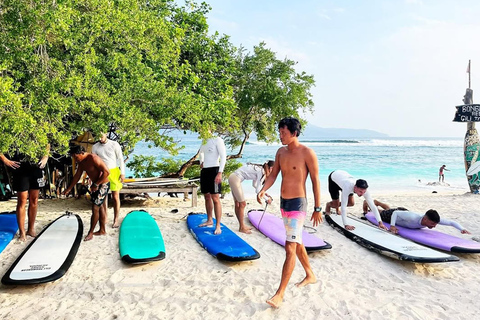 Gili Trawangan: Private Beginner & Intermediate Surf Lessons Surfboard Rental Only - Without Instructor