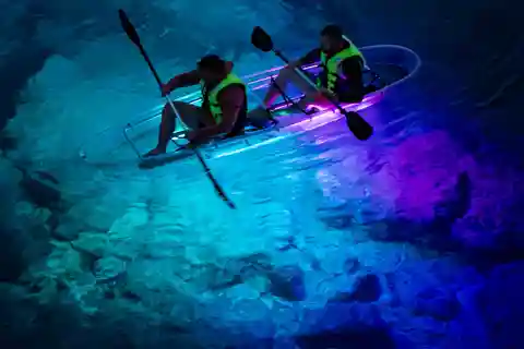 Pula: Night Kayak Tour with Glowing Kayaks