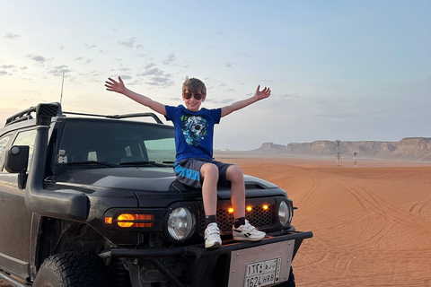 Riyadh:Red Sand Dunes camel ride&Quad&Sandboarding Adventure Private Tour with pick up and drop off from your location