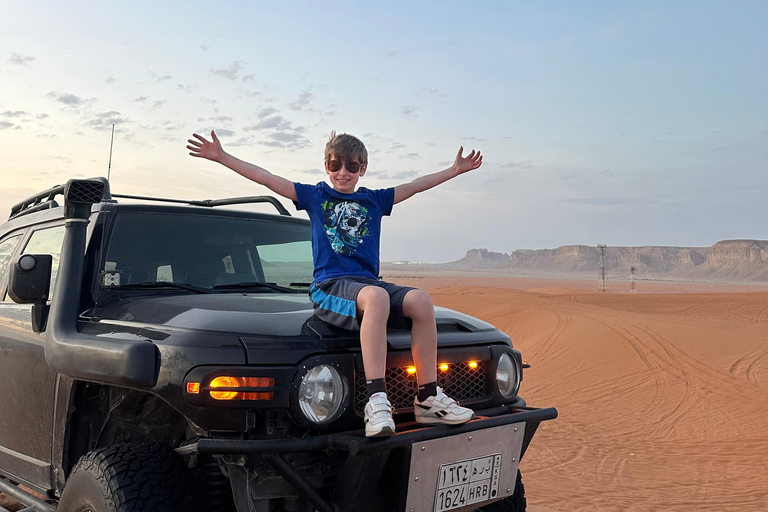 Riyadh:Red Sand Dunes camel ride&Quad&Sandboarding Adventure Private Tour with pick up and drop off from your location
