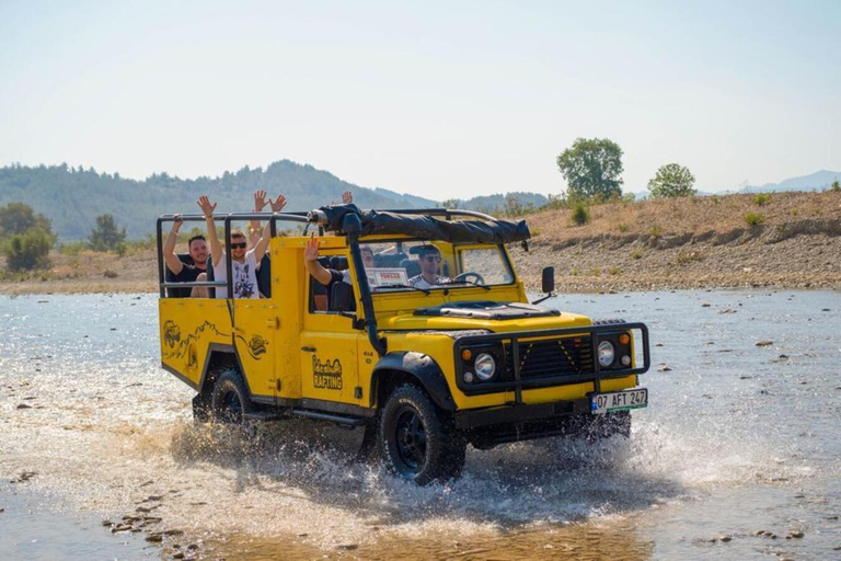 Antalya: Rafting incredibile combinato con zipline, quad 4X4 e jeep