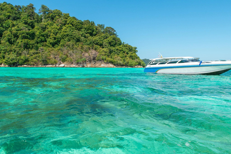Krabi: Schnellboot-Tour zu Hong Island &amp; 4 Inseln mit Schnorcheln
