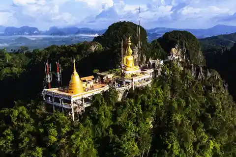 Krabi Tiger cave , emerald pool, hosspring waterfall jungle