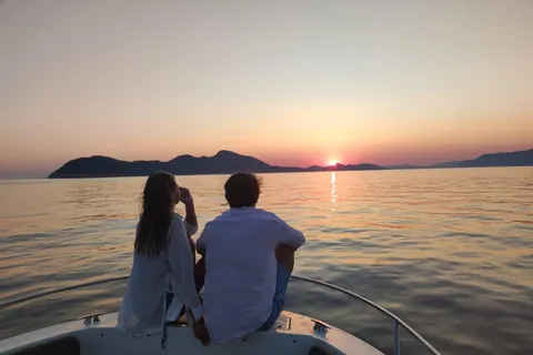 Dubrovnik: Solnedgångstur med motorbåt