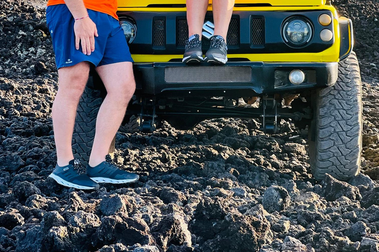 Bali: Dag/Solnedgång Dag/Solnedgång Mount Batur 4WD Jeep och naturlig varm källaEndast jeeptur dag/solnedgång (mötesplats)